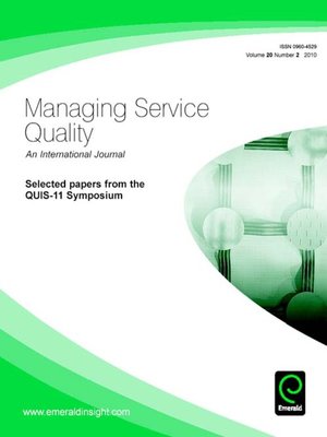 cover image of Managing Service Quality, Volume 20, Issue 2